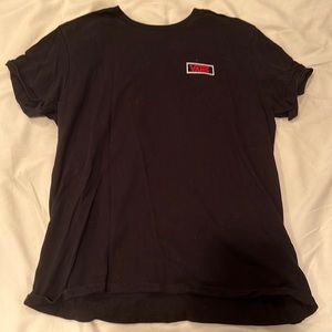 Vans black graphic tee, size small